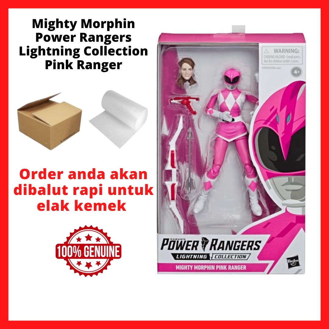 Power Rangers Pink Ranger Mighty Morphin Lightning Collection Action ...
