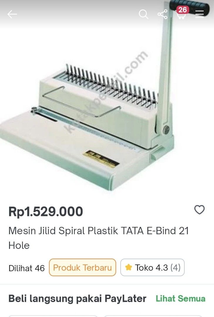 Punch Binding Machine (Alat bikin buku), Buku & Alat Tulis, Alat Tulis