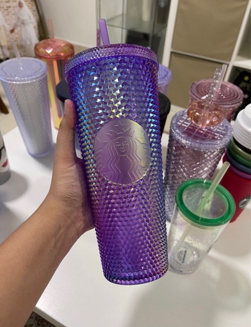 Purple Starbucks Tumbler, Furniture & Home Living, Kitchenware