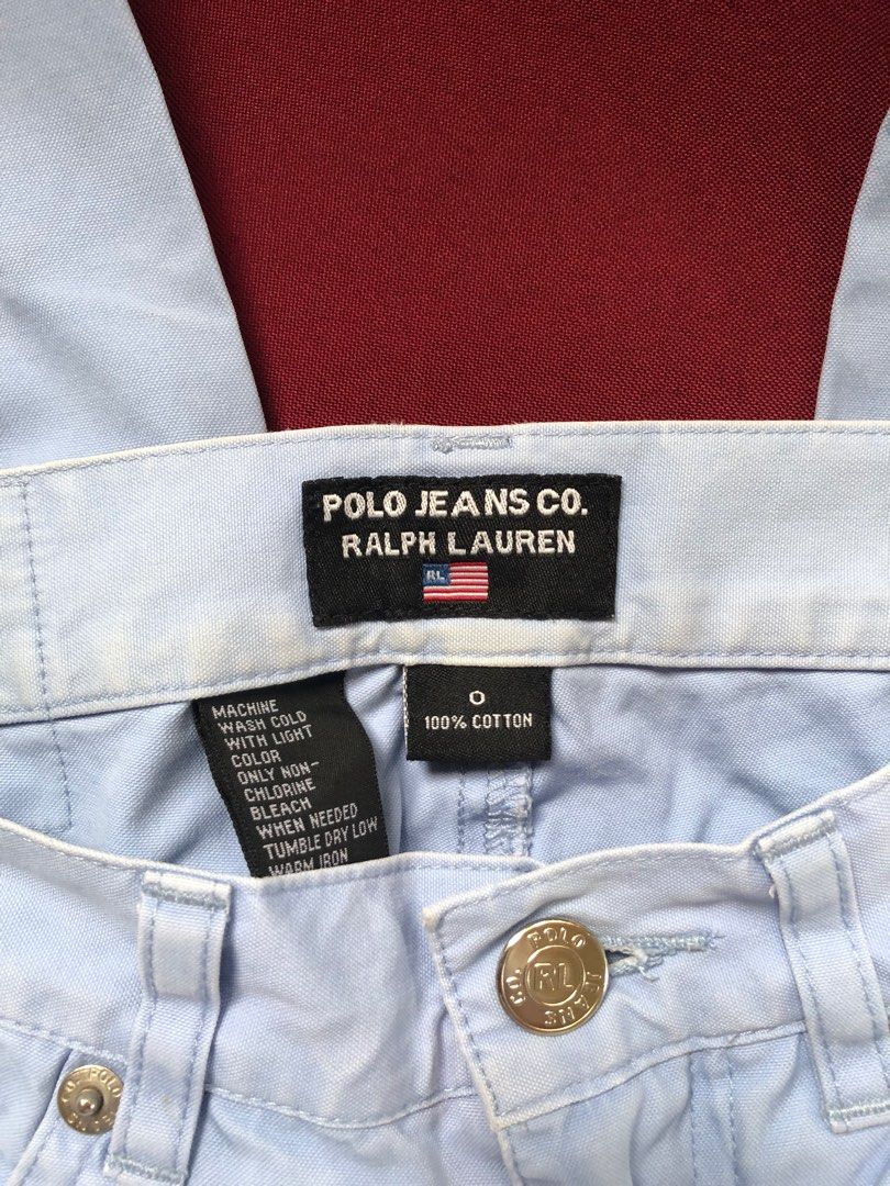 RALPH LAUREN cotton cropped pants (Category: Jeans) located in Manila. Submitted by blessedbrands (Listing ID 1232020865, Image 3). Description: Authentic RL Polo jeans 100% cotton Made in the US Fits 26 inches waist, 29 inches length No stain, no damage Super comfy to wear 😃👍.