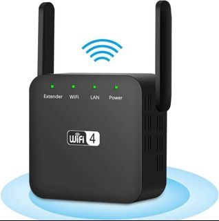 RIHANA WiFi Booster Range Extender, Wireless WiFi Extender Booster AP, 300Mbps/2.4GHz WiFi Signal Booster, WiFi Range Booster, Compatible with All Routers
