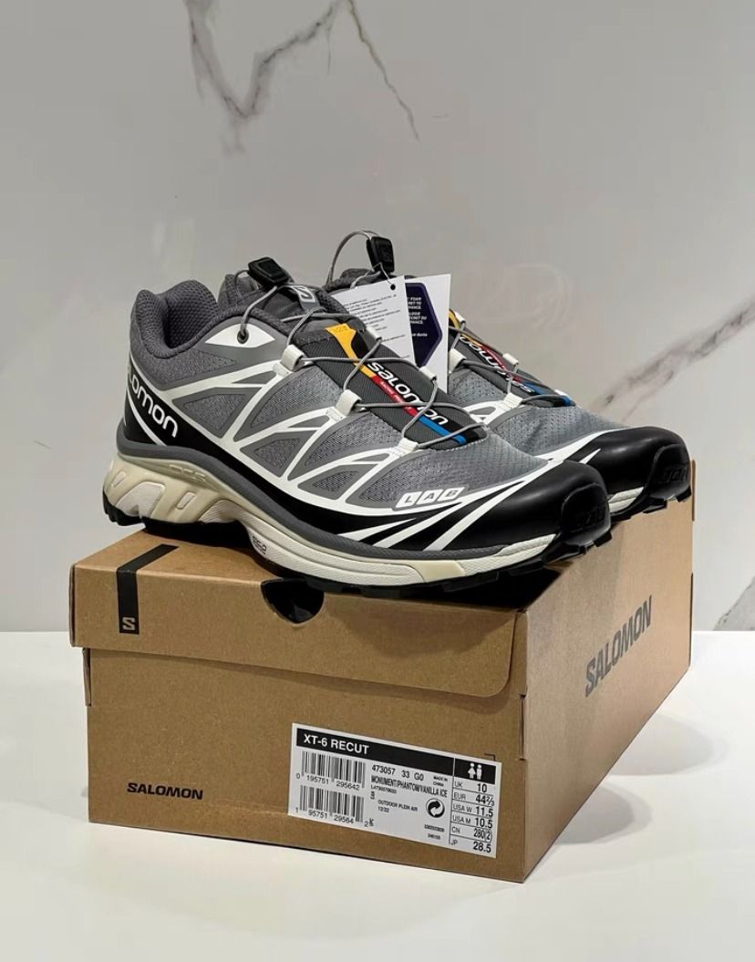 🔝Salomon XT-6 RECUT monument phantom 元祖灰男女同款, 男裝, 鞋, 波