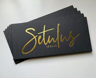 Sampul Black with Gold Foil