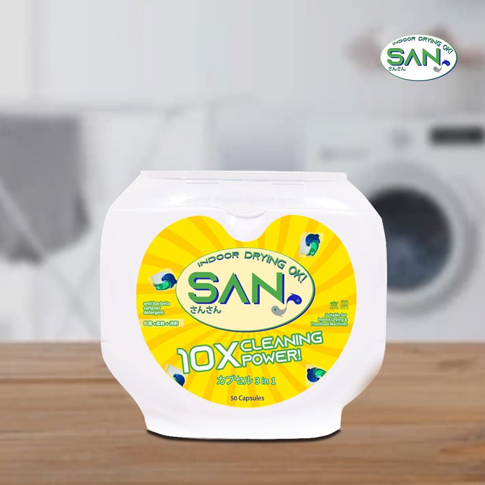 SAN CleanPods 3in1 High Quality Mild Scented Laundry Capsule