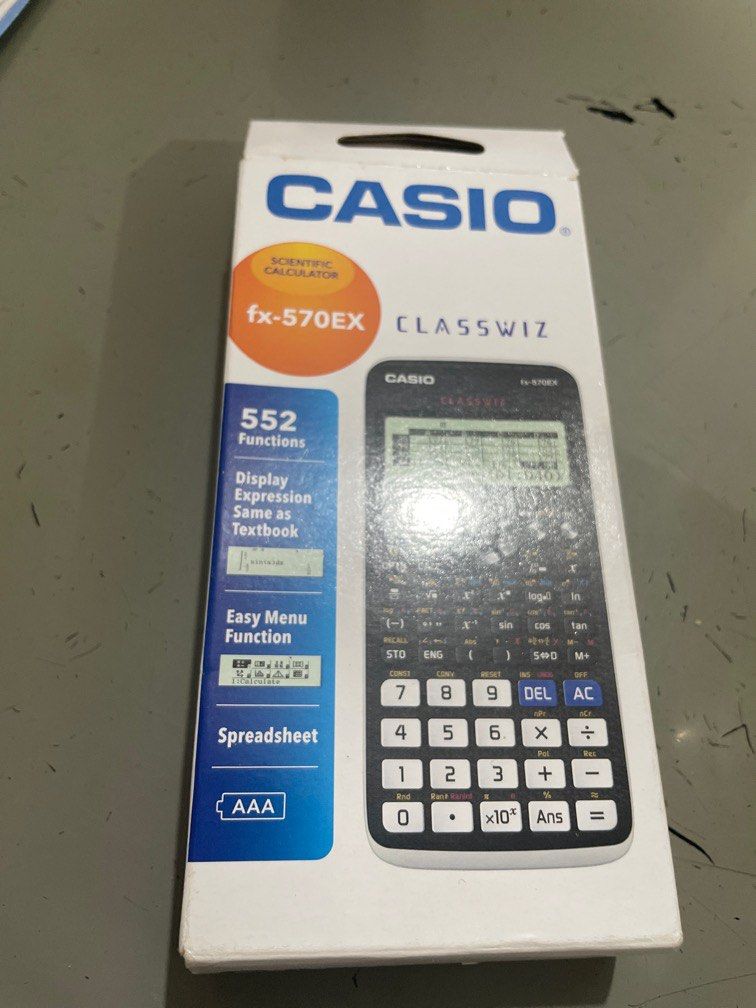 CASIO fx 570 EX SCIENTIFIC CALCULATOR, Hobbies & Toys, Stationary ...