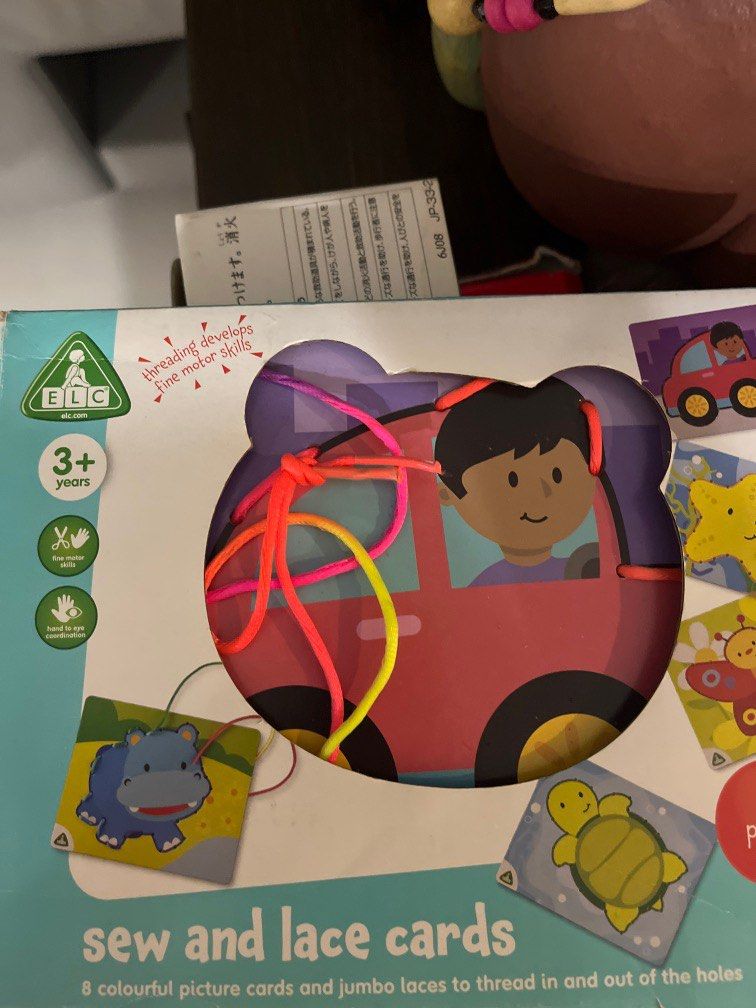 Sew and lace Cards, Hobbies & Toys, Toys & Games on Carousell