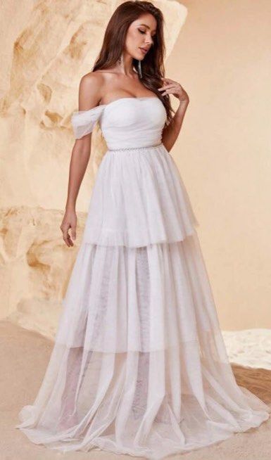 White gown with price 2025