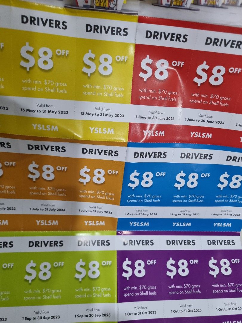 Shell Petrol Voucher Coupon, Tickets & Vouchers, Vouchers on Carousell