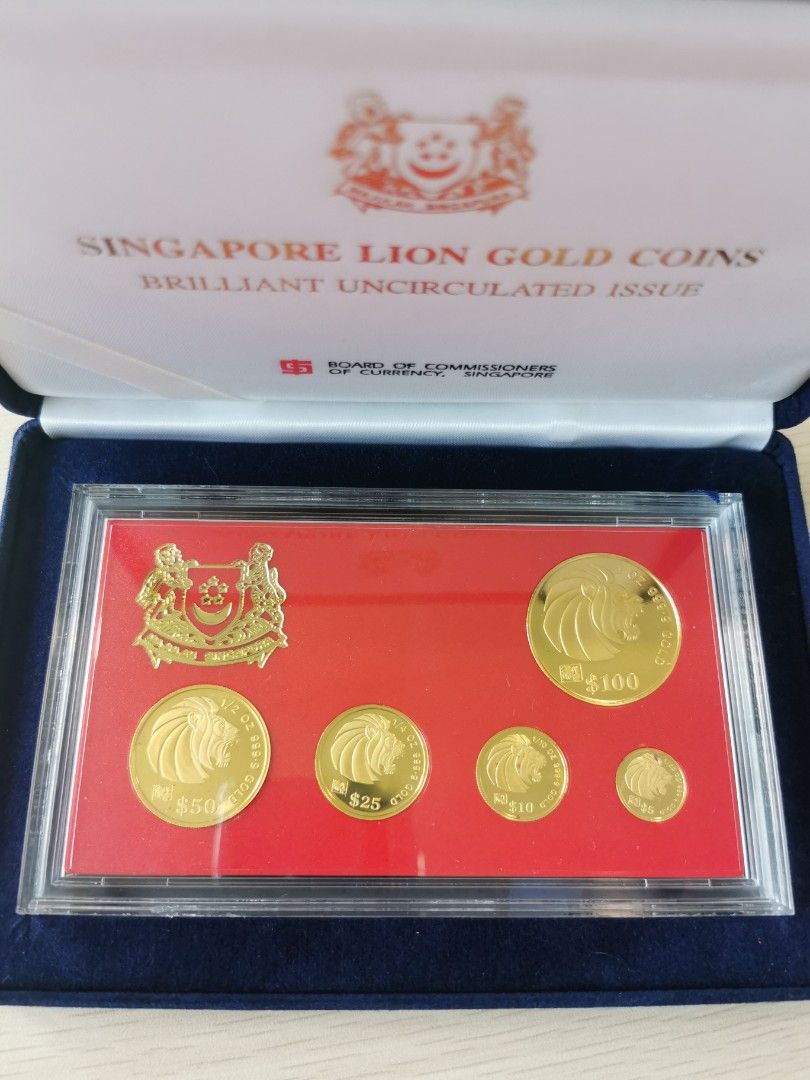 Singapore Lion Gold Coin Set 59.08g, Hobbies & Toys, Memorabilia