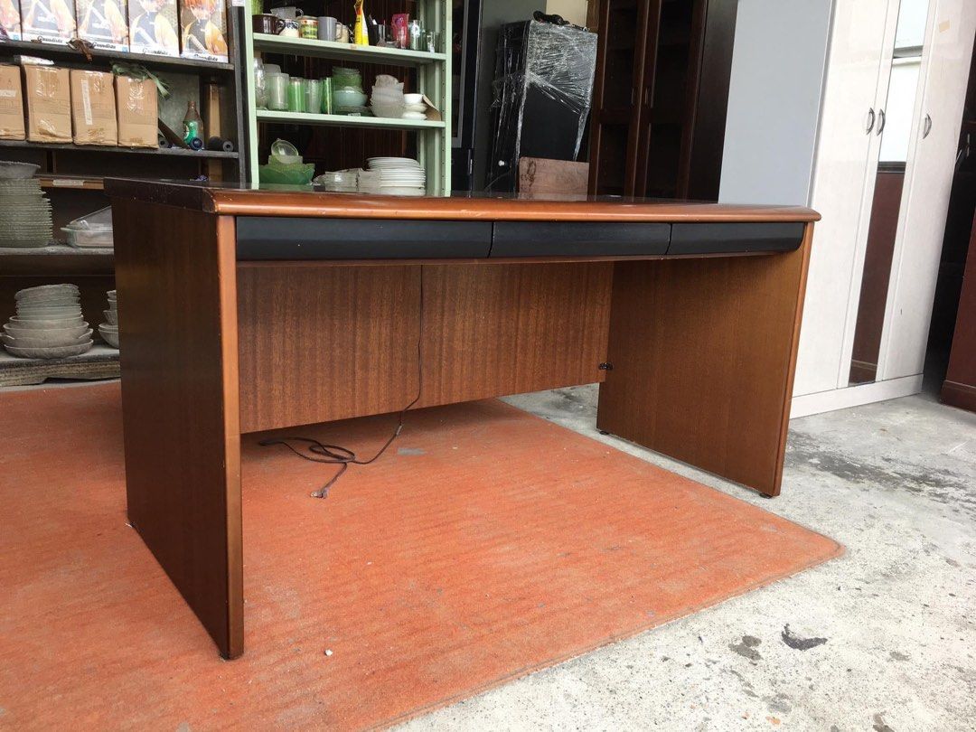 Solidwood study / office table Japan surplus on Carousell