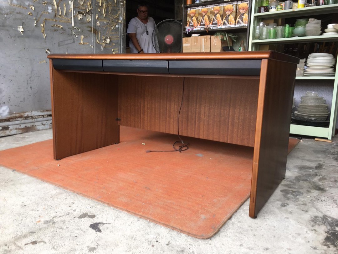 Solidwood study / office table Japan surplus on Carousell