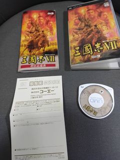SONY PSP 2手原廠遊戲光碟片 三國志7 VII 七 盒書齊全含回函卡