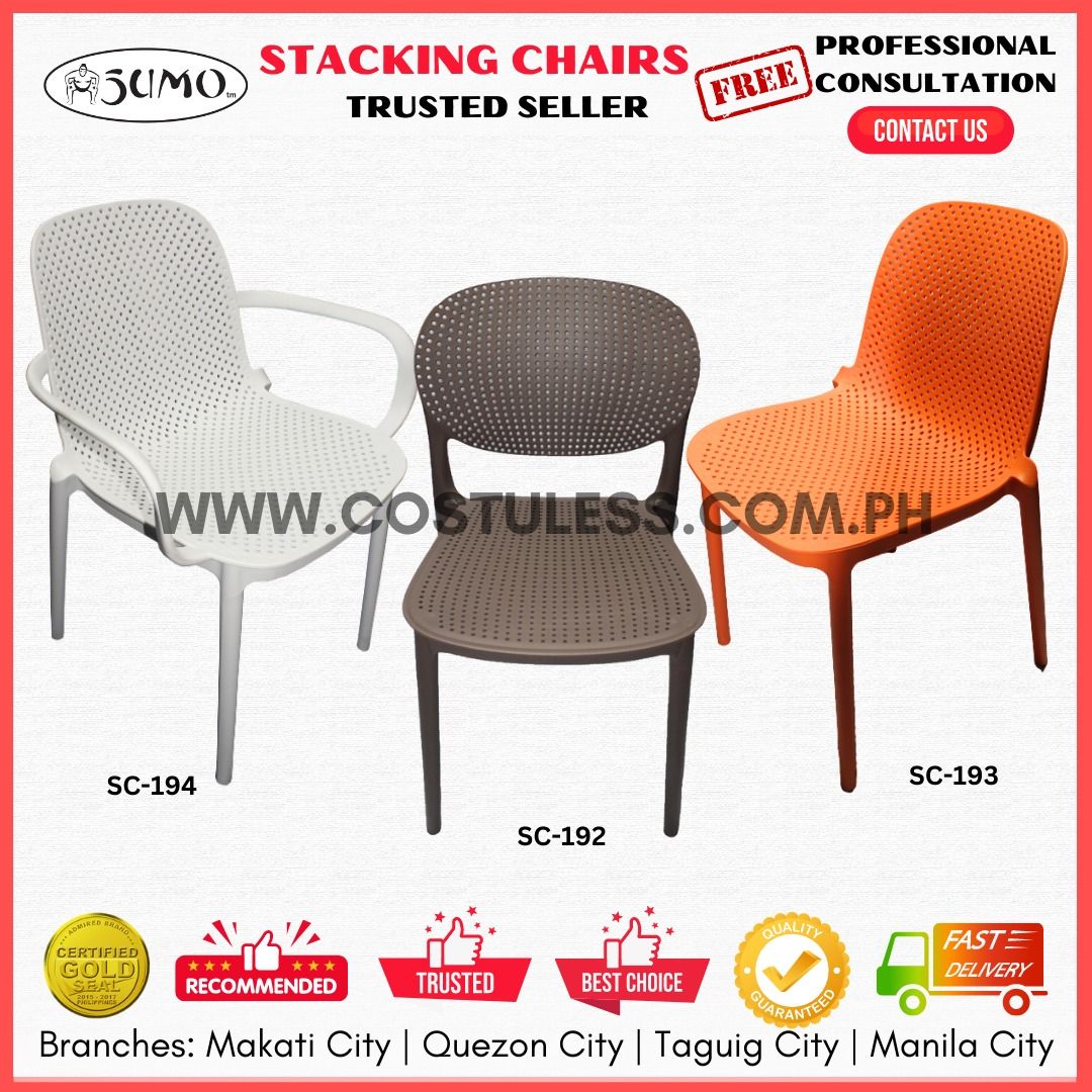 STACKABLE CHAIRS! Plastic Chair, Restaurant Chair, Outdoor Chair ...