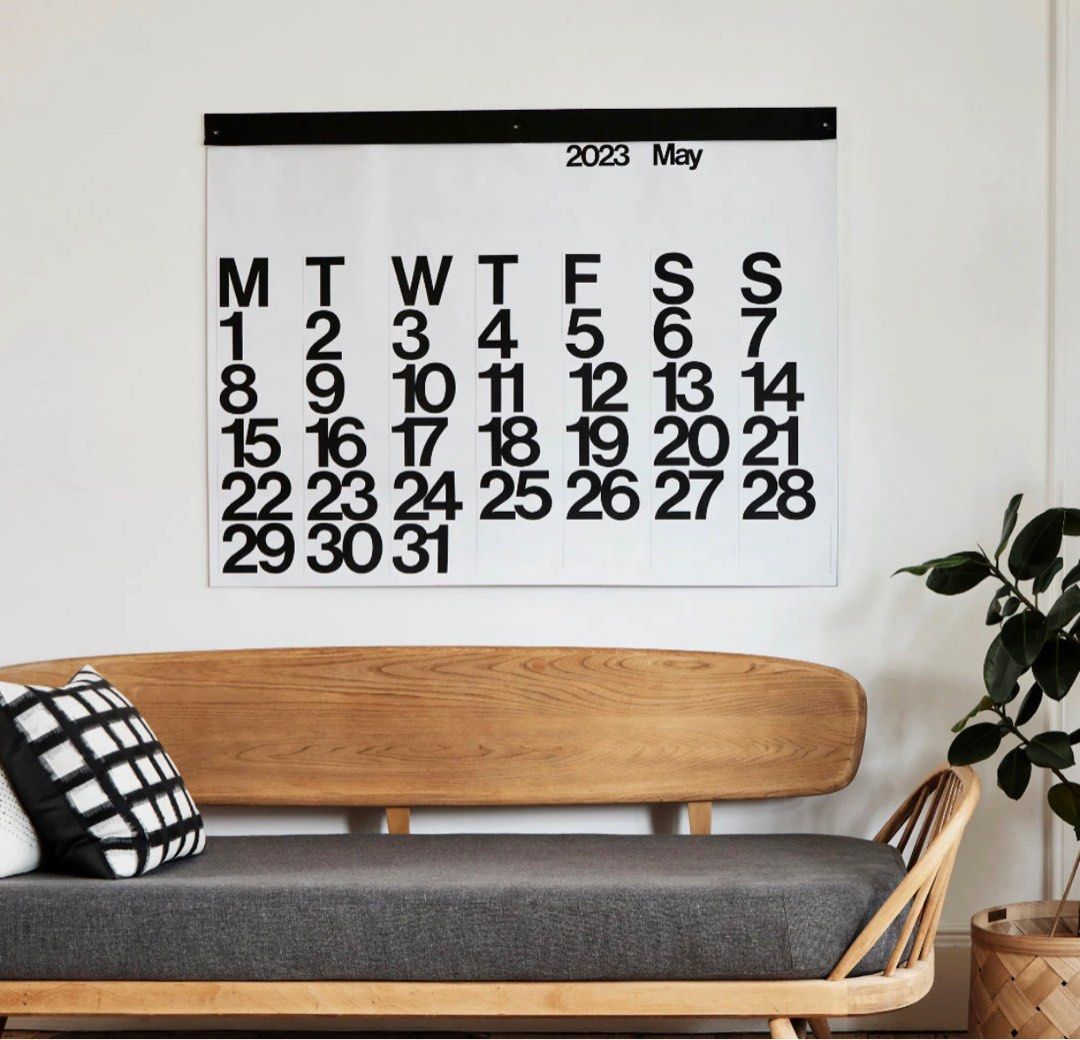 Stendig Wall Calendar 2023, Furniture & Home Living, Home Decor, Wall
