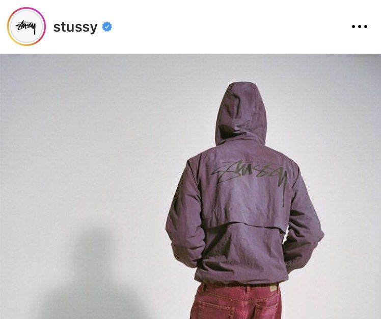 Stussy WAVE DYE BEACH SHELL 紫色M 號, 他的時尚, 外套及戶外衣服在
