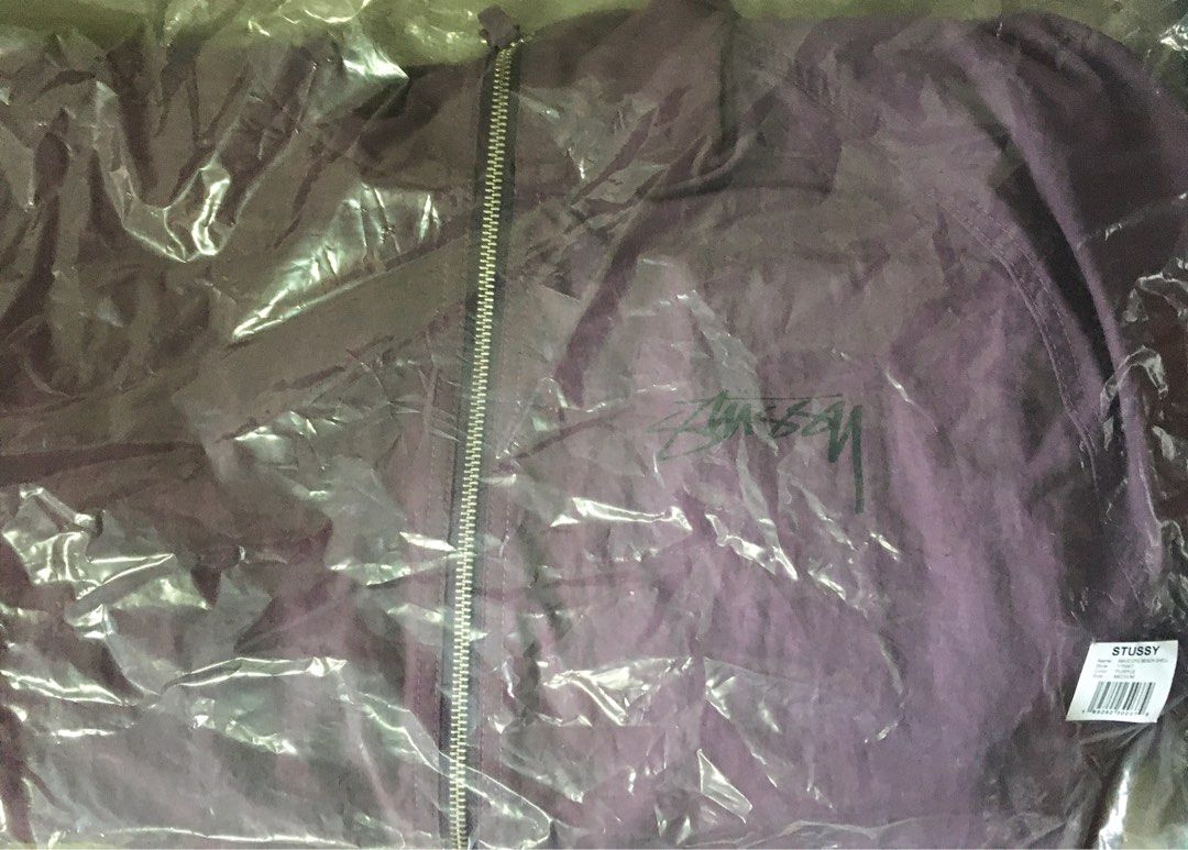 Stussy WAVE DYE BEACH SHELL 紫色M 號, 他的時尚, 外套及戶外衣服在