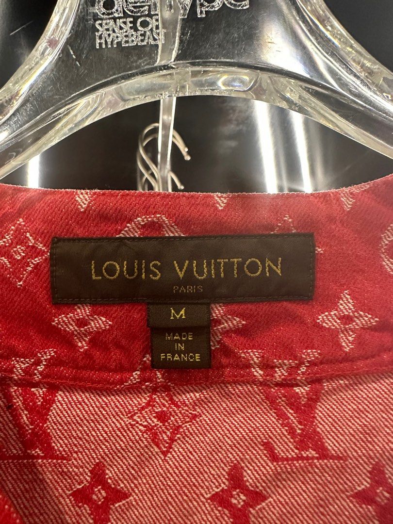 Supreme x Louis Vuitton Jacquard Denim Baseball Jersey