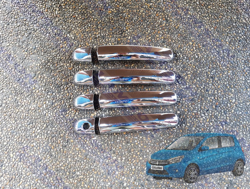 Suzuki Celerio 2nd Generation 2016 2022 Door Handle Cover Chrome, Car Parts & Accessories