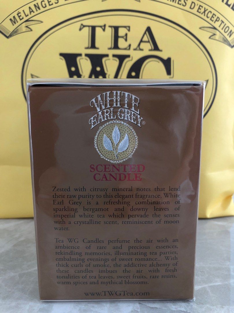 TWG white earl grey scented candle 【公式通販】
