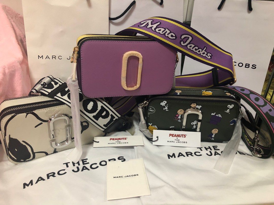 THE MARC JACOBS SNAPSHOT BAGS x PEANUTS Brand new Original complete with dustbag paper bag and cards