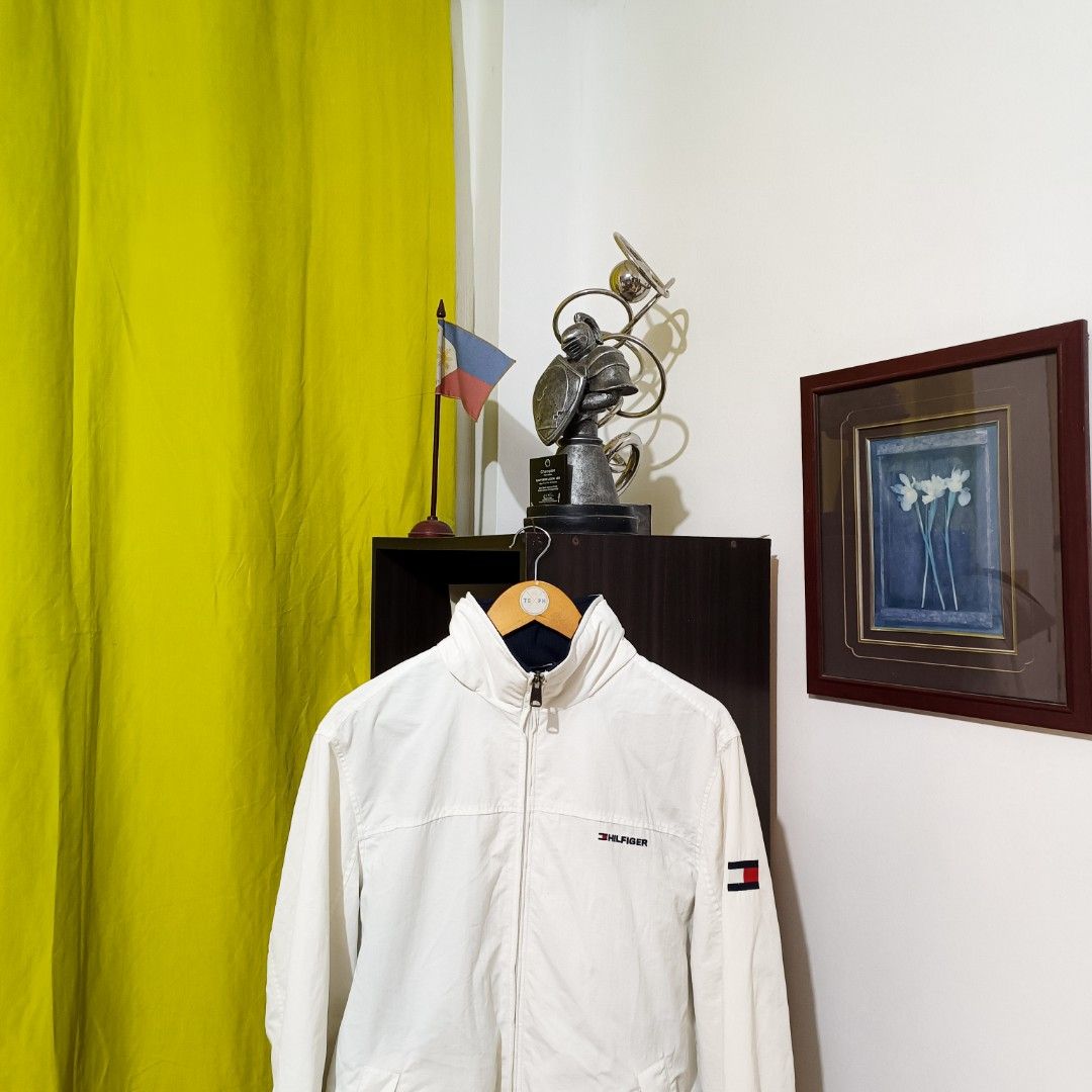 White tommy cheap hilfiger yacht jacket