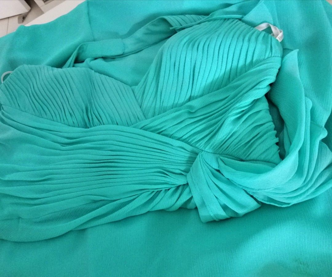 David s Bridal Turquoise Evening Dress Women s Fashion Dresses