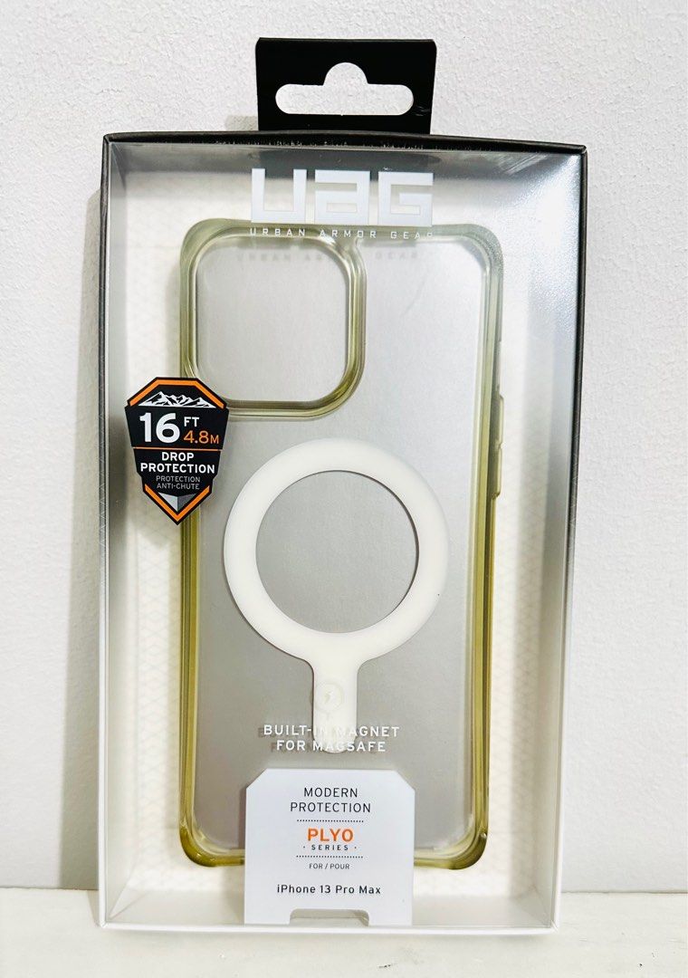 UAG Plyo series iphone 13 pro max (Category: Cases & Sleeves) located in Manila. Submitted by chelley1234 (Listing ID 1231976614, Image 1). Description: Iphone 13 pro max Deciding between protection or looks is a thing of the past. Our translucent Plyo Series combines advanced military tested drop protection with a minimalist aesthetic creating beautiful everyday armor and security for your phone. Complete with a built-in magnet for fast MagSafe 