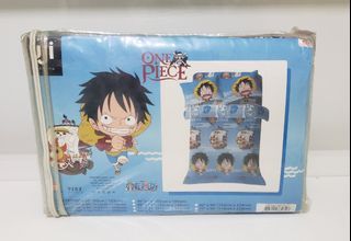 UJI 
正版 One Piece 路飛 4呎  床笠 被袋 枕頭袋x2  1set 4件 床上用品 Duffy