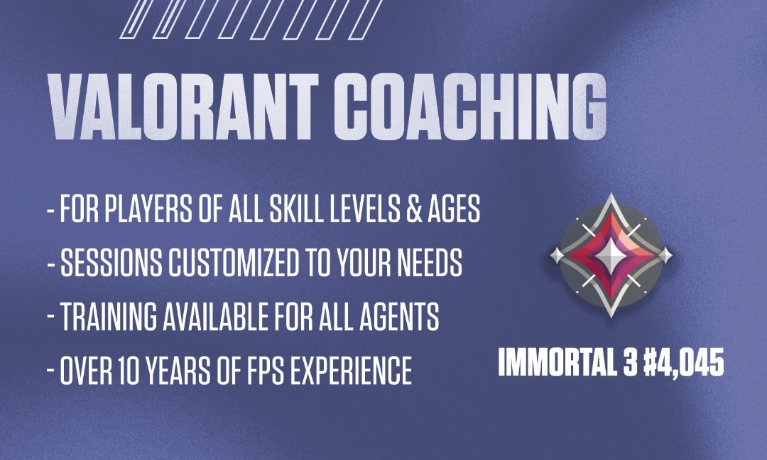 Valorant Coaching (VOD Reviews/Aim Training/General Tips), Video Gaming ...
