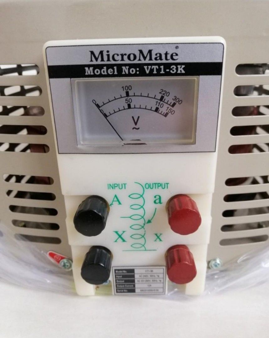 Variable Voltage Transformer 3KVA Micro Mate, TV & Home Appliances ...