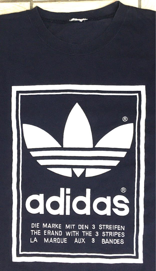Adidas Vintage Big Logo Mirror Print