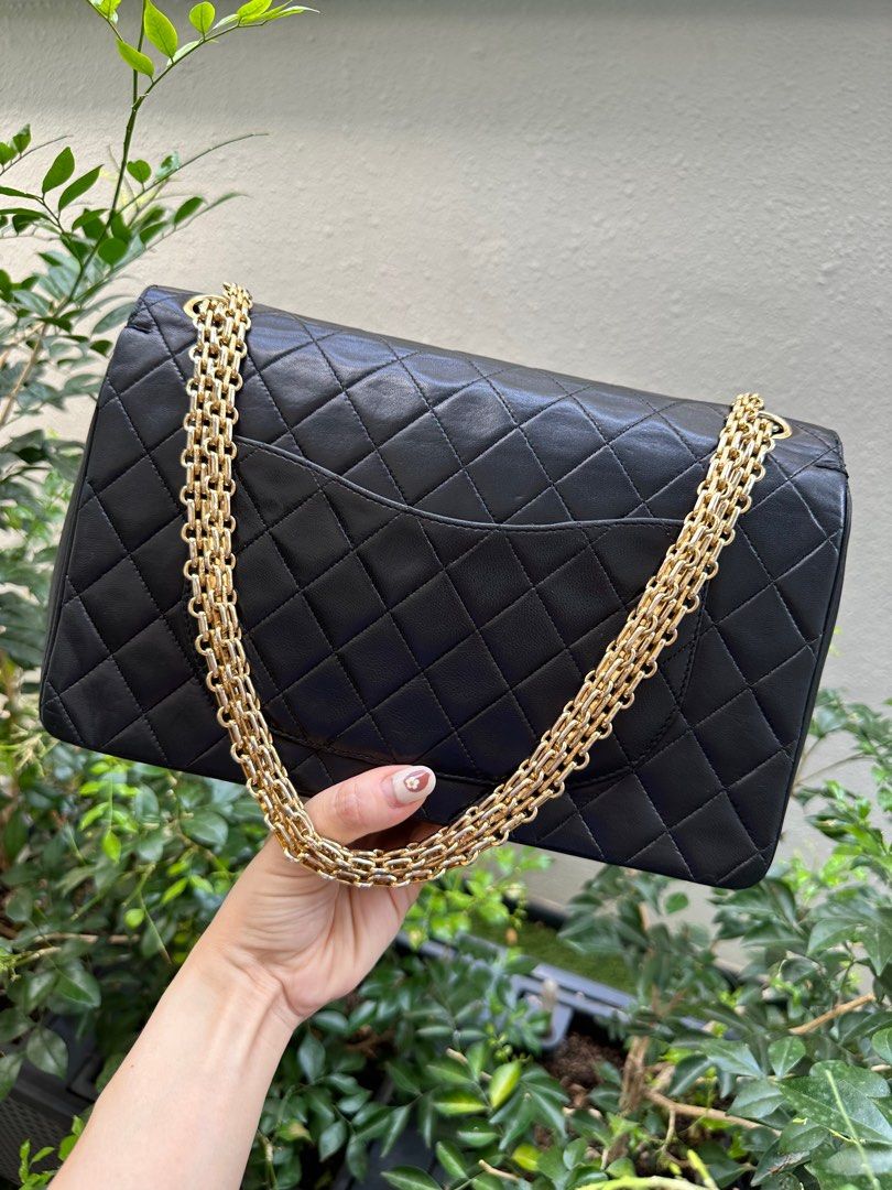 Chanel Rare So Black Reissue Jumbo Flap