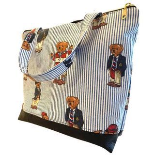 Vintage Polo Bear All Over Print Tote Bag