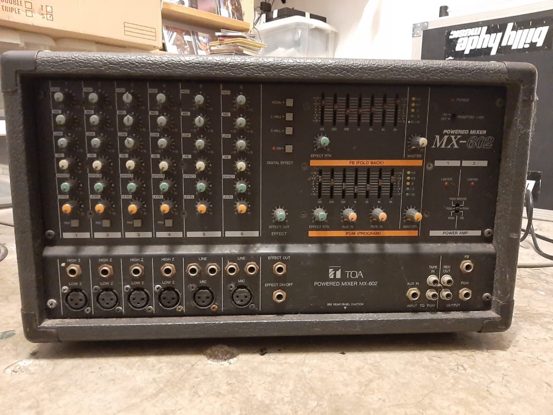 Vintage TOA Powered Mixer MX602, Audio, Other Audio Equipment on Carousell