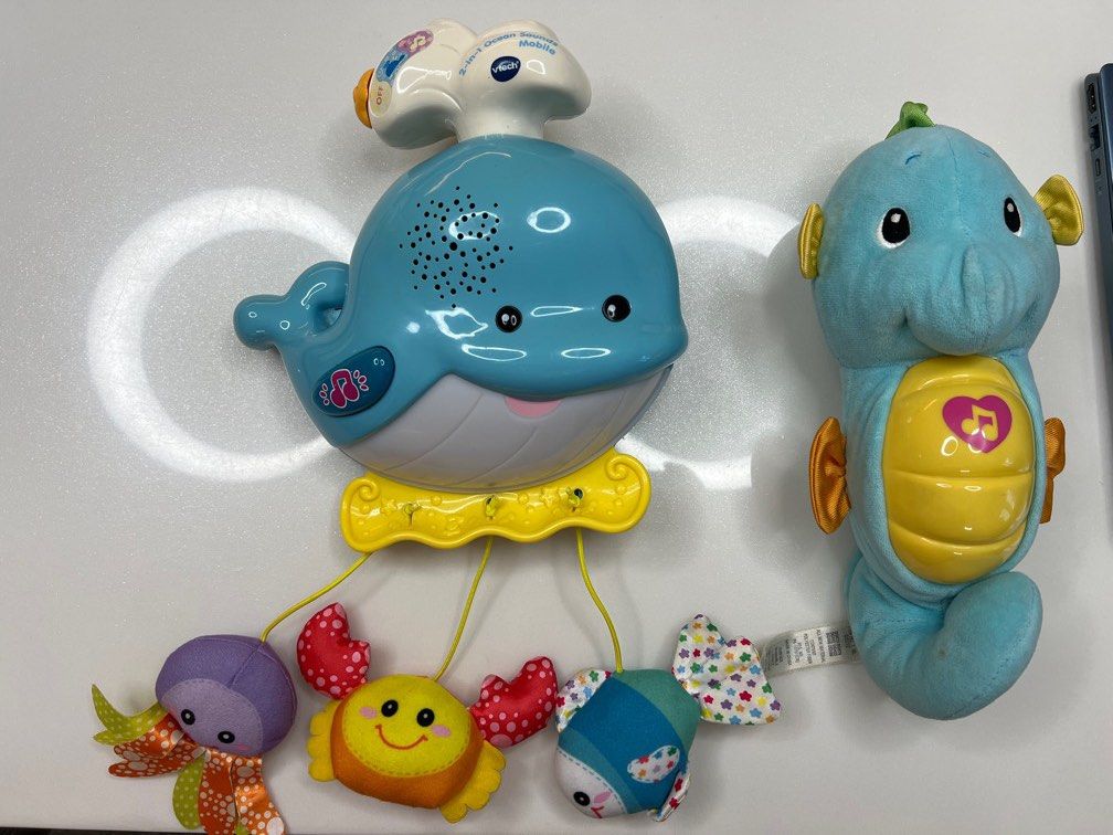 Vtech 2 in 1 Ocean Sounds Mobile Fisher Price Lullaby Seahorse