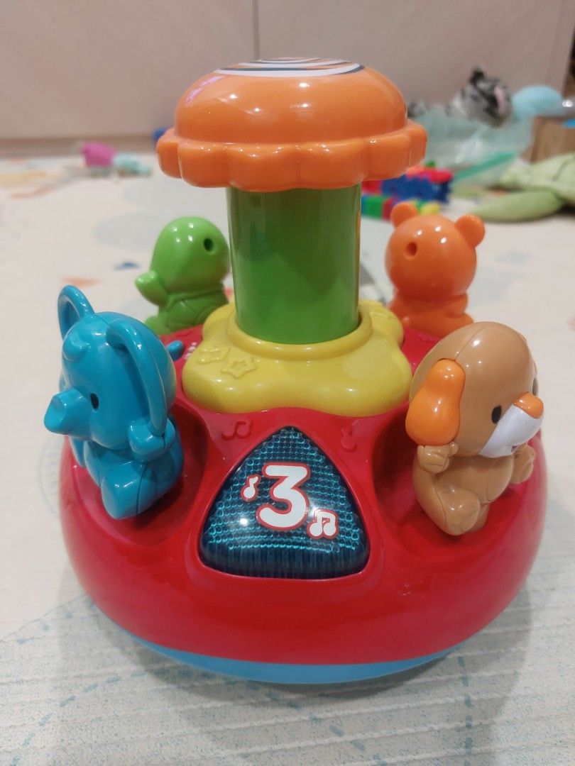 Push Nplay VTECH Push N Play Spinning Top, Babies & Kids, Infant Playtime on Carousell