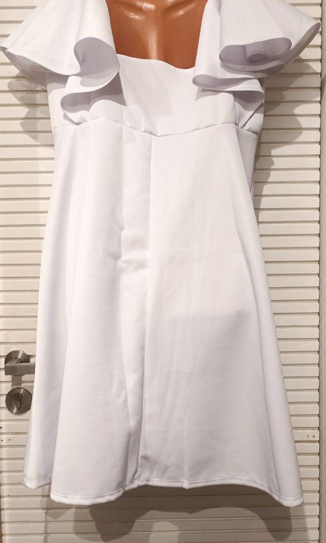 Plus size white semi formal dresses online
