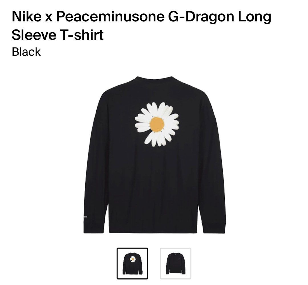 XL] Peace Minus One x Nike Long Sleeve T-Shirt, Men's Fashion