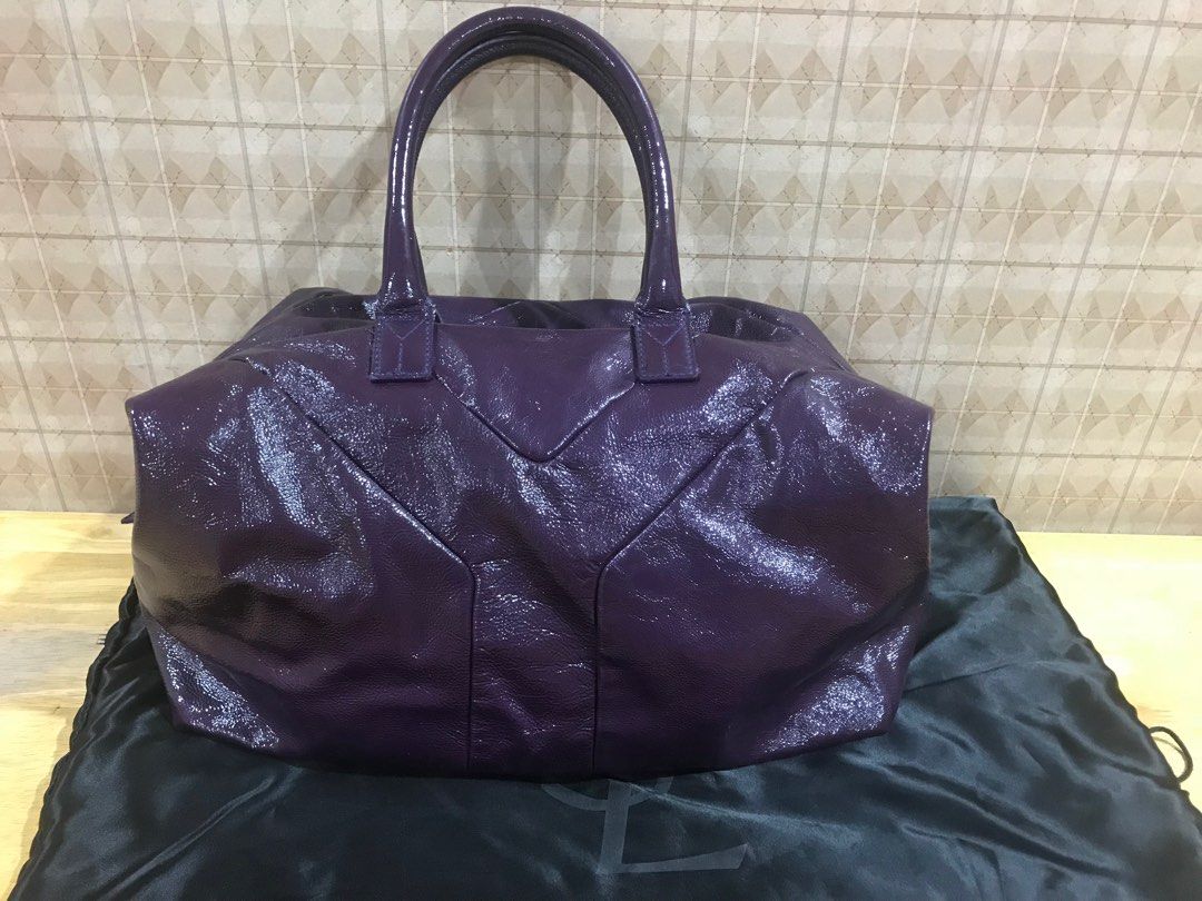 YSL Easy purple bag (Category: Luxury Bags & Wallets) located in Manila. Submitted by stylishgal (Listing ID 1231975980, Image 2). Description: YSL Easy tote bag Condition: Like New Color: purple Can hold many items.