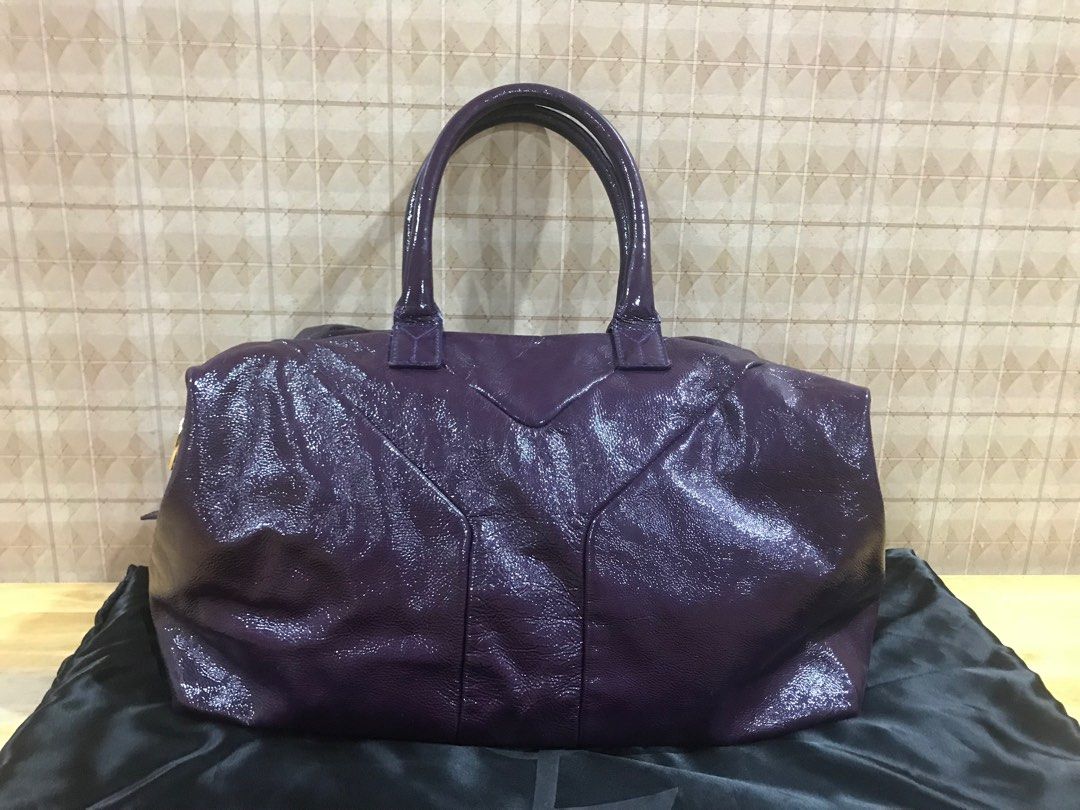 YSL Easy purple bag (Category: Luxury Bags & Wallets) located in Manila. Submitted by stylishgal (Listing ID 1231975980, Image 1). Description: YSL Easy tote bag Condition: Like New Color: purple Can hold many items.