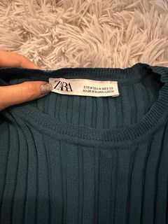 Zara green top
