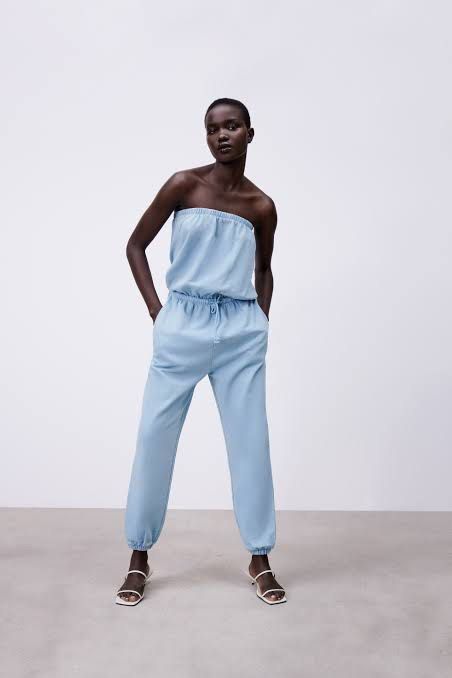 Tube outlet romper pants