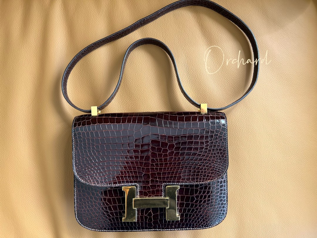 Hermes constance discount crocodile bag