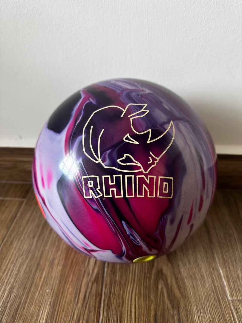 Brunswick Rhino Reactive pre-drilled Bowling ball-ブラック/ブルー