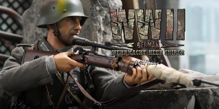 全新1/6 DID WWII German Wehrmacht-Heer Sniper – Wolfgang