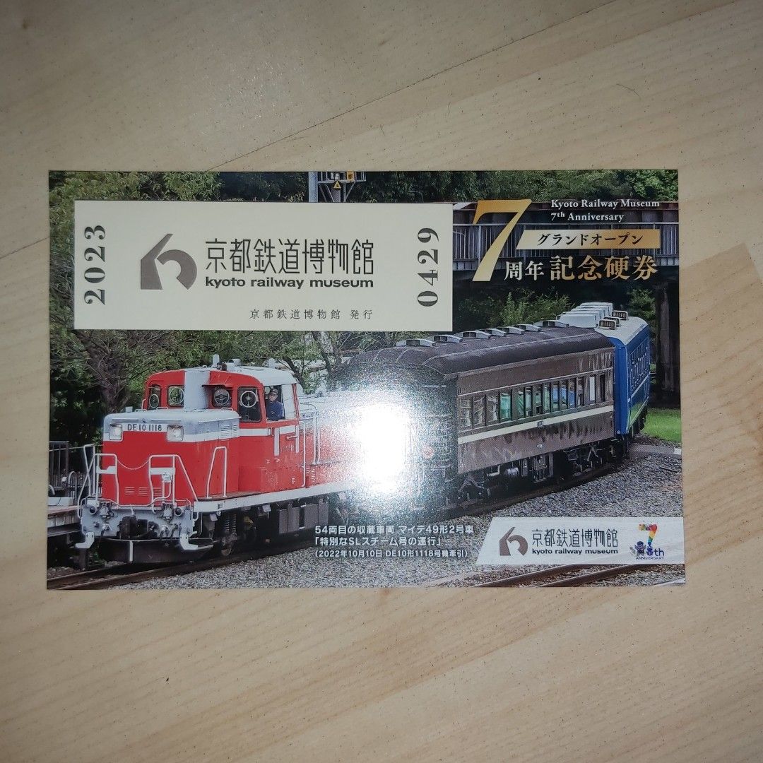 京都鉄道博物館 6周年記念硬券 - コレクション