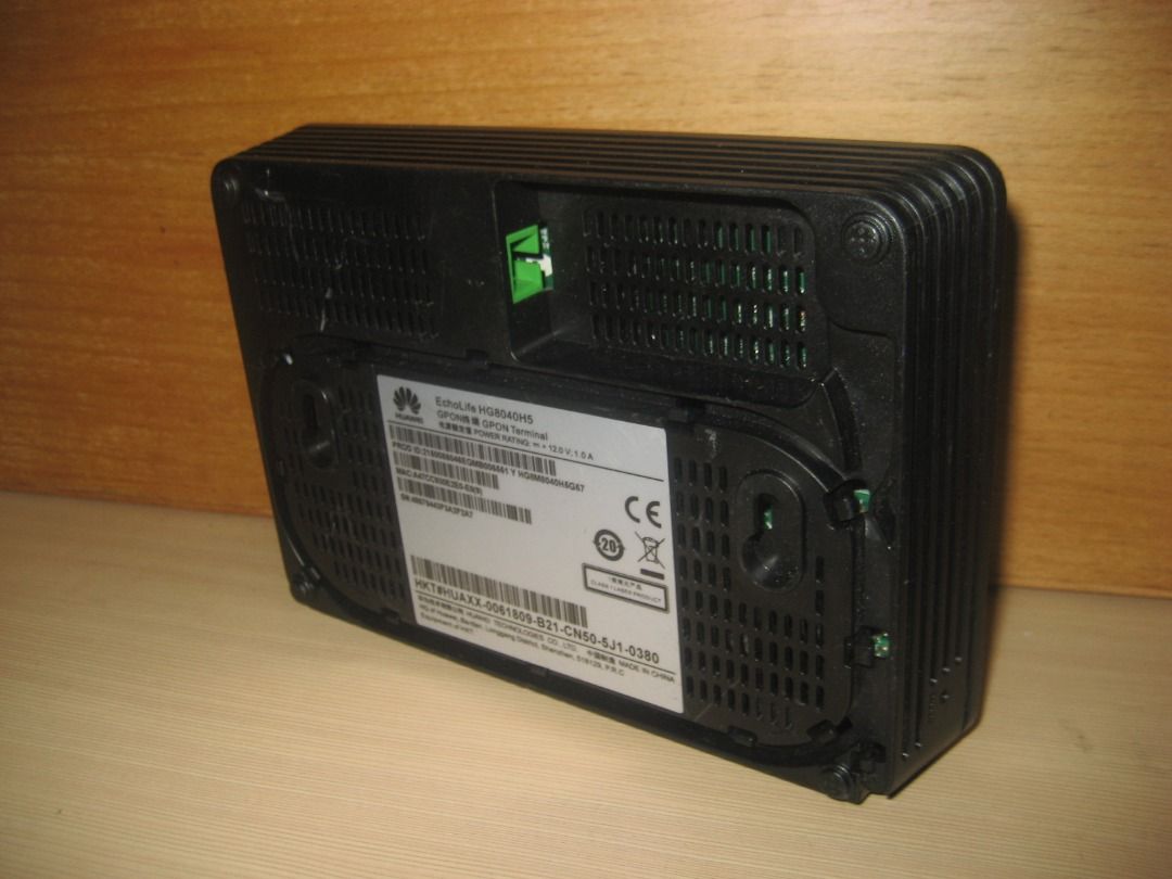 🌟🌟🌟 💯%原裝 HUAWEI 華為 EchoLife HG8040H5 光纖數據機 WiFi Router 連 【原裝】火牛 💥 適合還機 ...