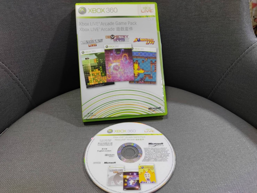 懷舊趣味 XBOX360 LIVE ARCADE game pack 3合1 轟炸超人等3種遊戲套件組 客, 電玩遊戲相關, 電玩、電腦遊戲