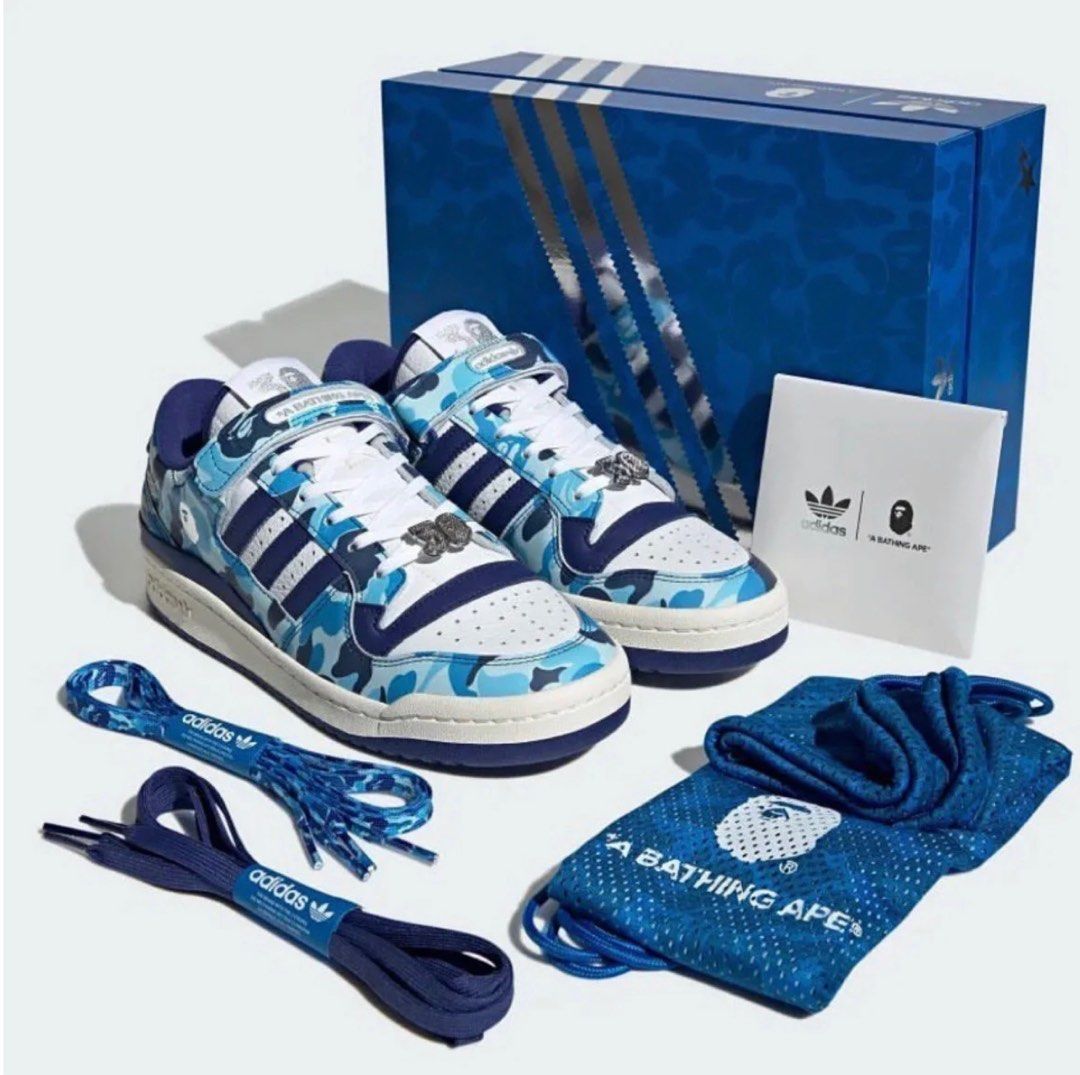 Adidas Bape Forum Low, Men's Fashion, Watches & Accessories, Caps