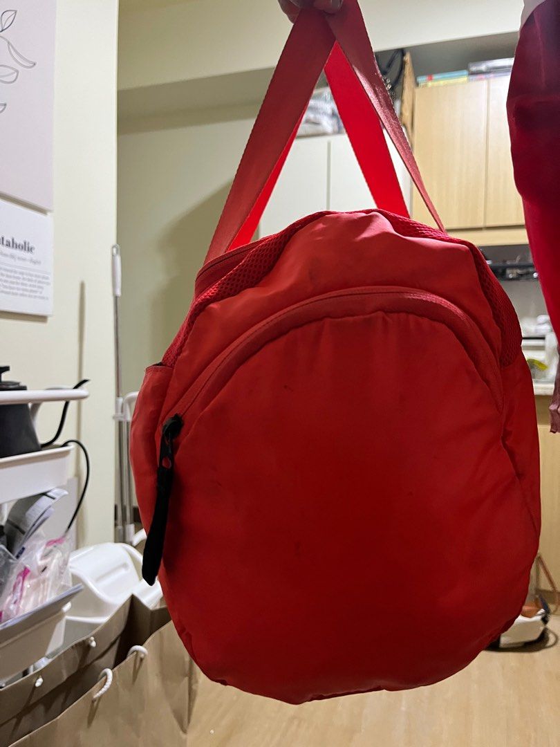 Adidas Neon Orange Gym Bag on Carousell